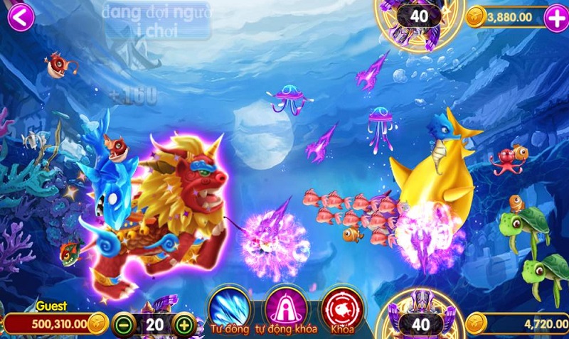 Sảnh chơi game bắn cá Boss 79 đa dạng các loài sinh vật biển